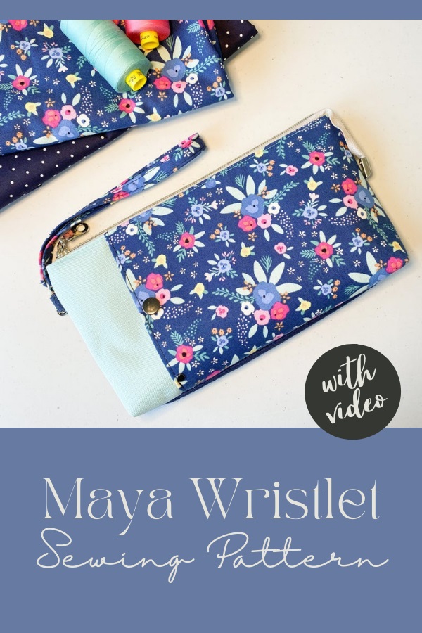 Maya Wristlet sewing pattern (with video)