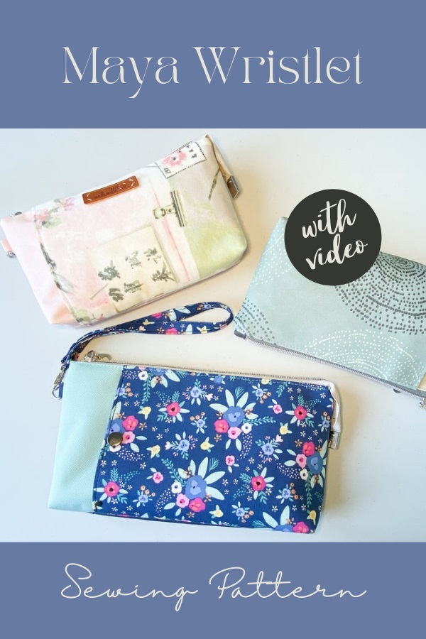 Maya Wristlet sewing pattern (with video)