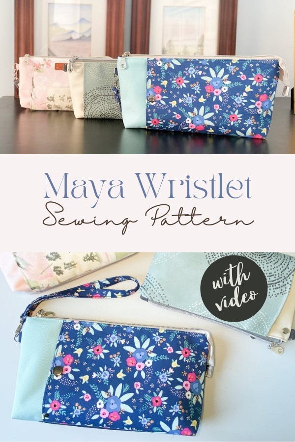 Kent Wristlet Clutch bag sewing pattern (PLUS VIDEO)