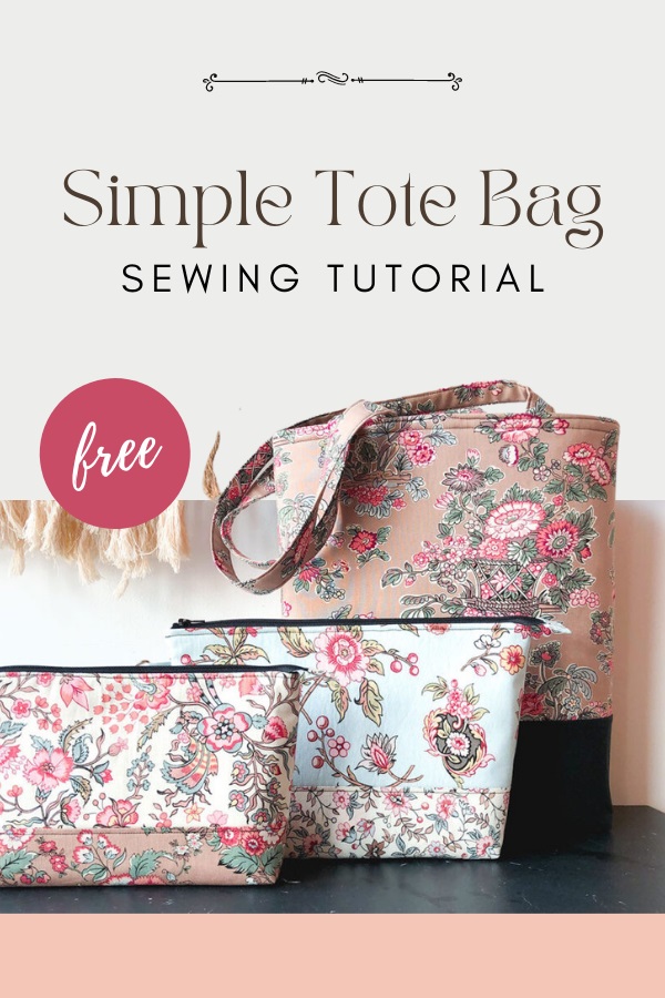 Simple Tote Bag FREE sewing tutorial - Sew Modern Bags