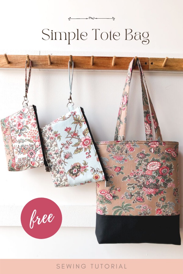 SIMPLE BAG MAKING, TOTE BAG SEWING TUTORIAL, BOHO TOTE BAG PATTERN, EASY BAG  SEWING TUTORIAL