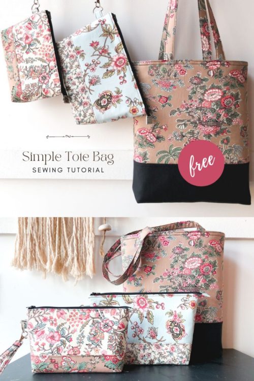 Simple Tote Bag FREE sewing tutorial - Sew Modern Bags