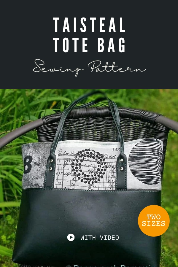 Taisteal Tote Bag sewing pattern (2 sizes with video)