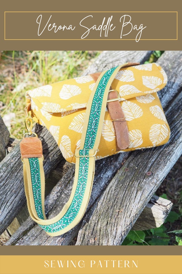 Verona Saddle Bag sewing pattern