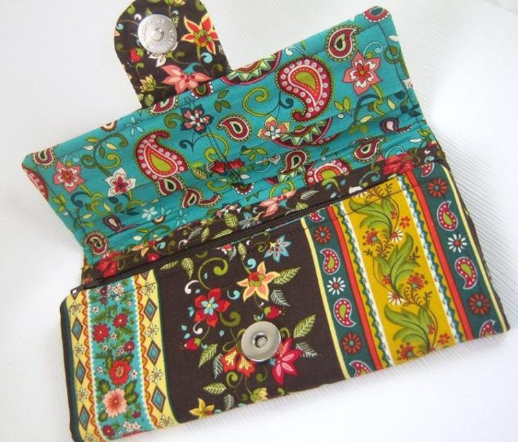 Carry All Tri Fold Wallet - Sew Modern Bags