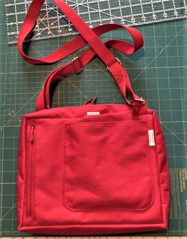 The Organizer Cross Body Travel Bag (2 sizes) sewing pattern