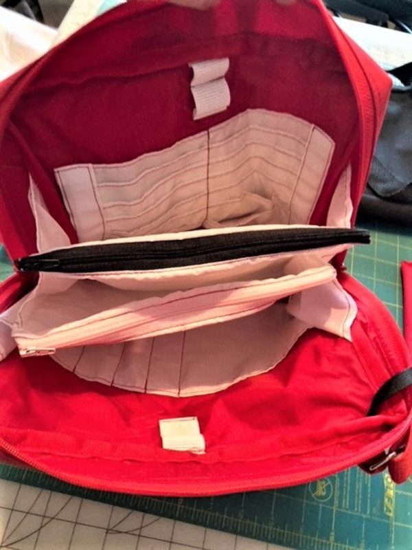 The Organizer Cross Body Travel Bag (2 sizes) sewing pattern