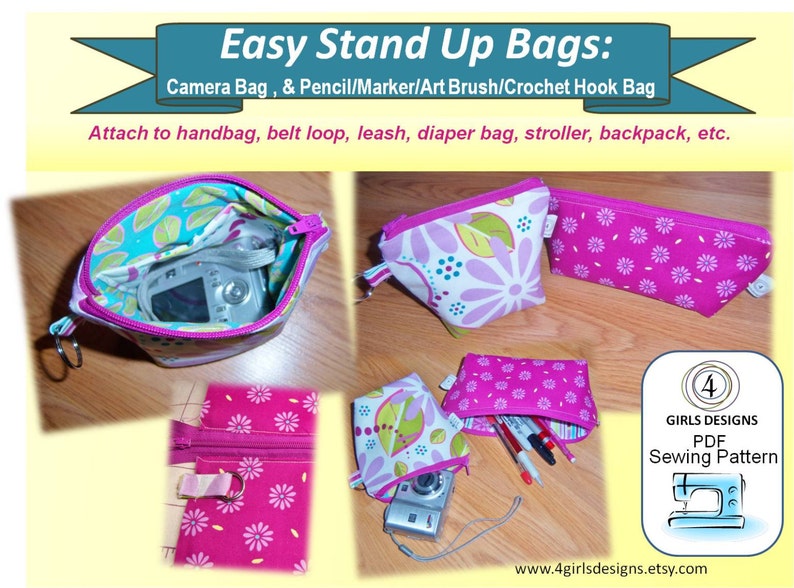 Easy Stand Up Bags (2 sizes) - Sew Modern Bags