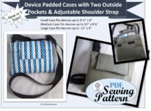 Padded Device Bags (3 sizes) sewing pattern