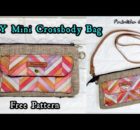 DIY Mini Crossbody Bag or Wristlet free pattern with video