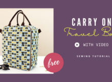 DIY Carry On Travel Bag FREE sewing tutorial (with video)
