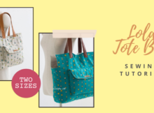 Lola Tote Bag sewing pattern (2 sizes)