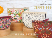 Luna Zipper Pouch sewing pattern (4 sizes)