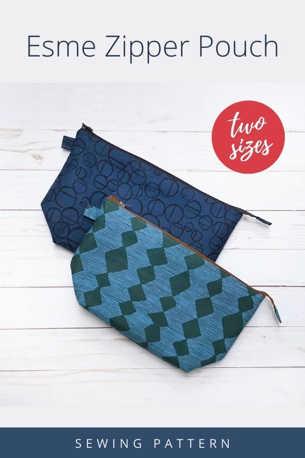 Esme Zipper Pouch sewing pattern (2 sizes)