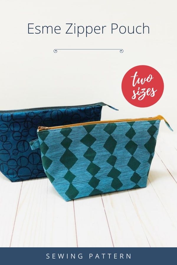 Esme Zipper Pouch sewing pattern (2 sizes)