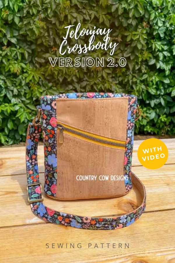 Teloujay Crossbody Version 2.0 sewing pattern (with video)