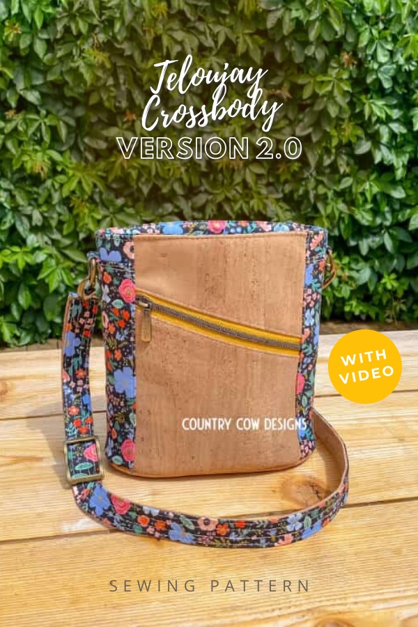 The Teloujay 2.0 Crossbody Bag PDF Digital Sewing Pattern & 