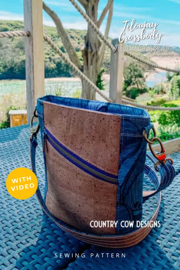 Teloujay Crossbody Version 2.0 sewing pattern (with video)