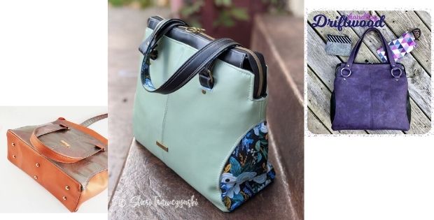 Driftwood Handbag with Crossbody Supplement sewing pattern (with videos ...