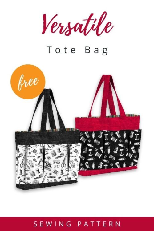 Versatile Tote Bag FREE sewing pattern - Sew Modern Bags