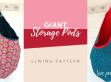 Giant Storage Pods sewing pattern
