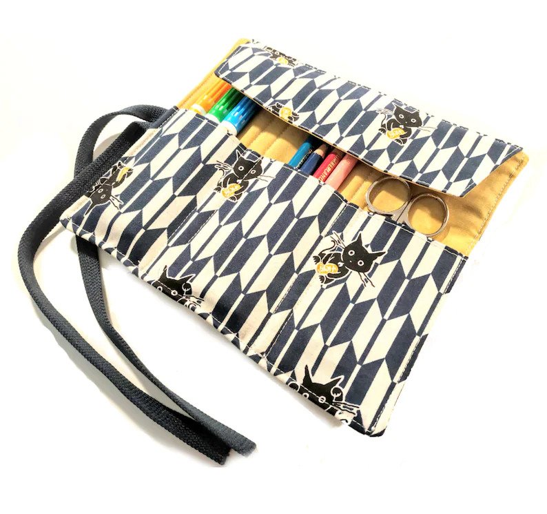 Sakura Japanese Roll Up Pencil Case sewing pattern (2 sizes) - Sew Modern  Bags
