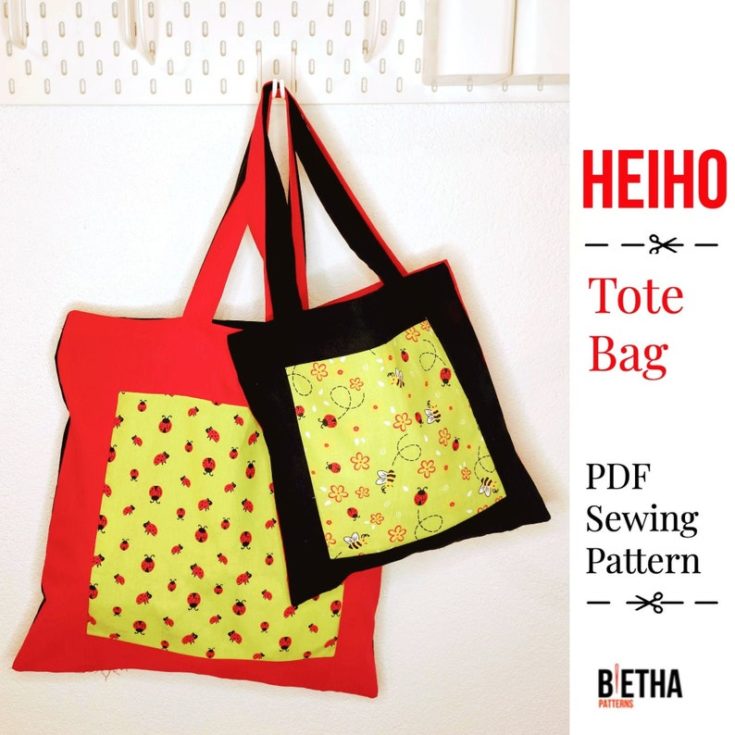 Lined Canvas Tote Bag free pattern Sew Modern Bags