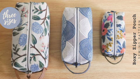 Pleated Zipper Pouches FREE sewing pattern (in 3 sizes) with video - Sew  Modern Bags