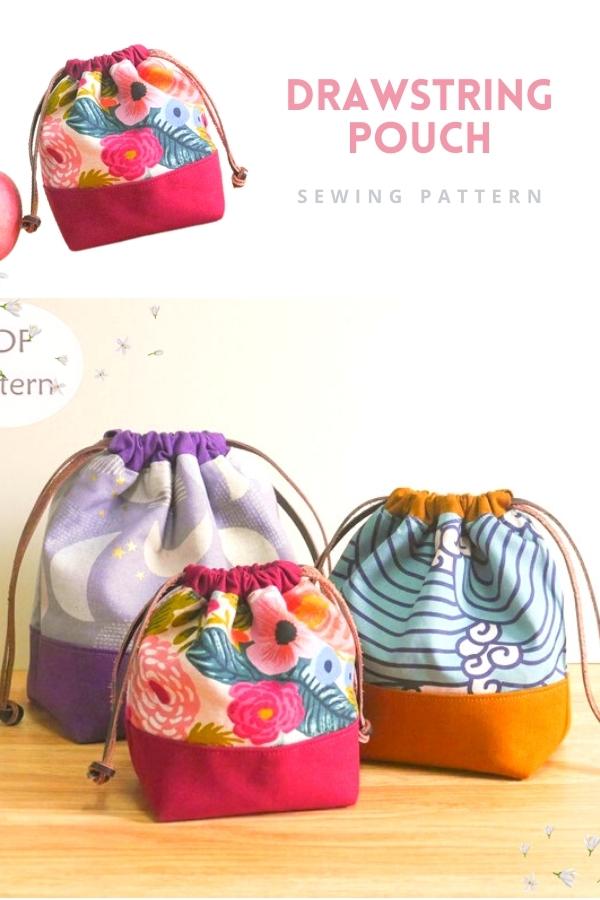 Drawstring Pouch sewing pattern