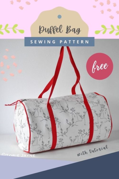 Duffel Bag FREE sewing tutorial and pattern - Sew Modern Bags