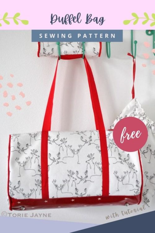 Duffel Bag FREE sewing tutorial and pattern - Sew Modern Bags