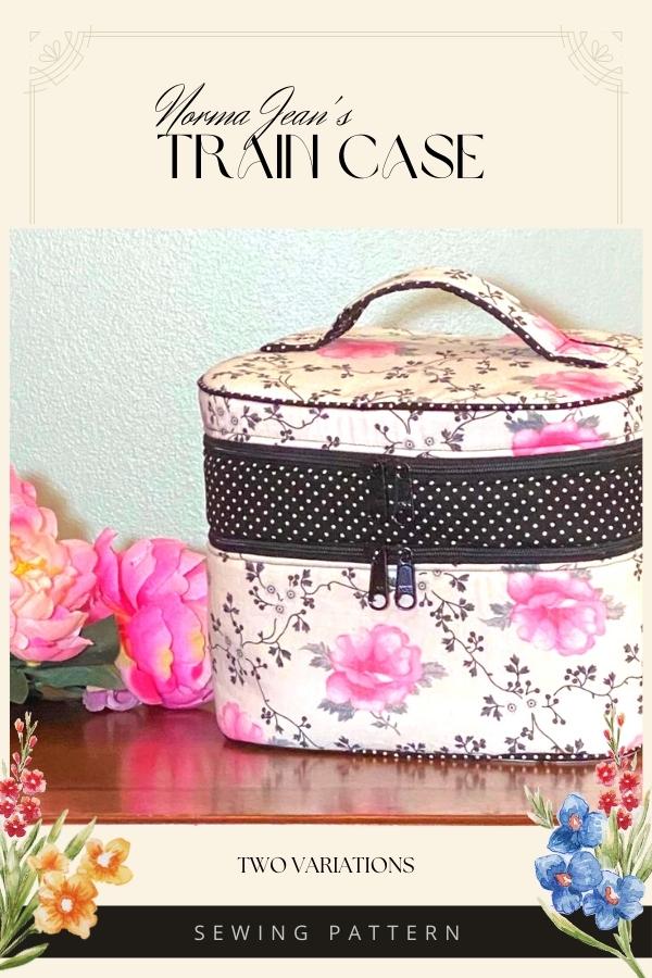 Norma Jean's Train Case sewing pattern (2 variations)