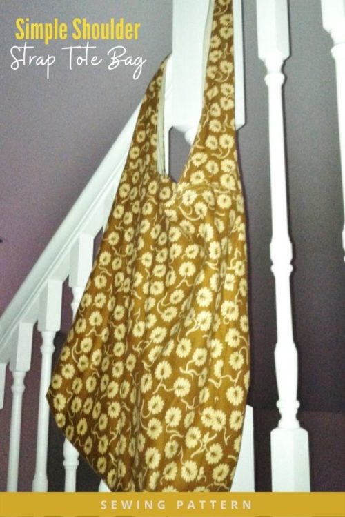 Simple Shoulder Strap Tote Bag sewing pattern Sew Modern Bags