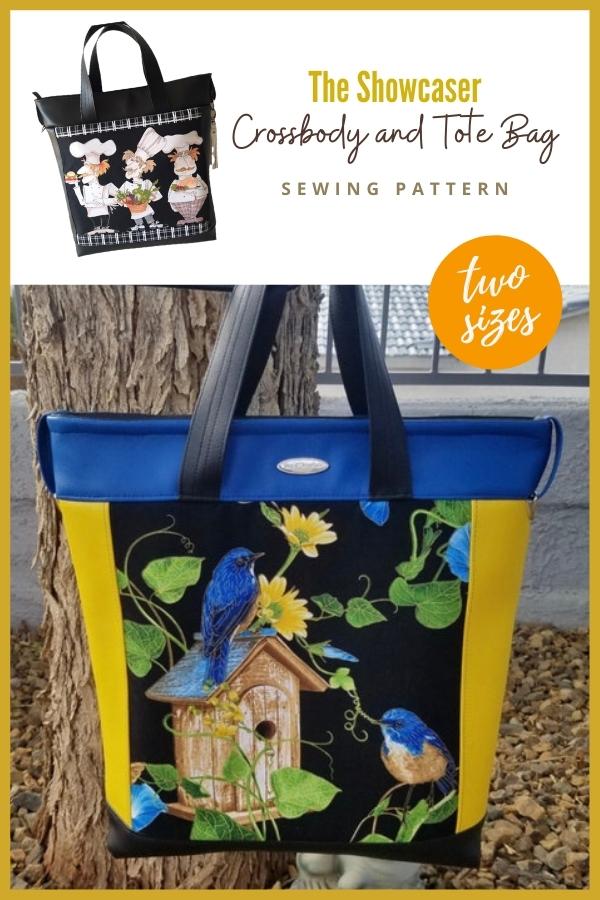 The Showcaser (2 sizes – Crossbody and Tote Bag) sewing pattern