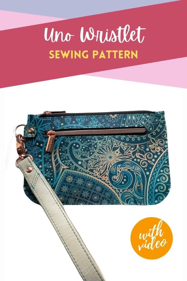 Uno Wristlet sewing pattern (with video)