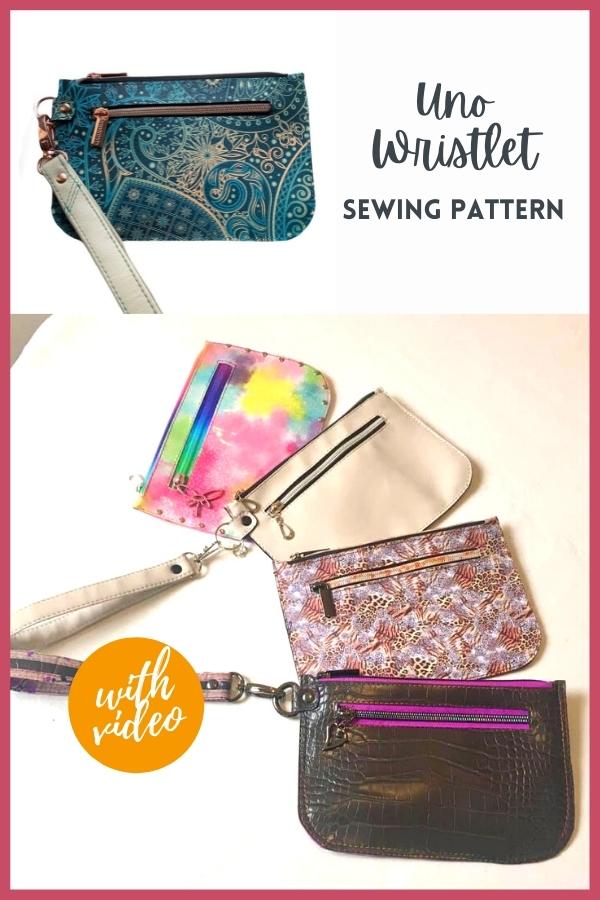 Uno Wristlet sewing pattern (with video)