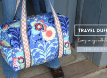 Travel Duffle Bag (Carry on size with trolley sleeve) sewing pattern