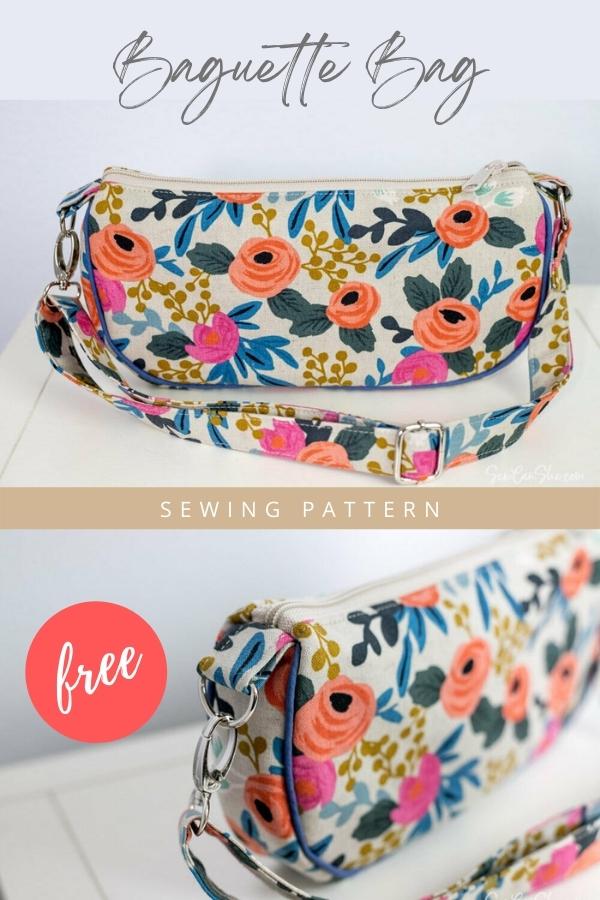 Baguette Bag FREE sewing pattern