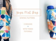 Yoga Mat Bag sewing pattern (2 designs with video tutorial)
