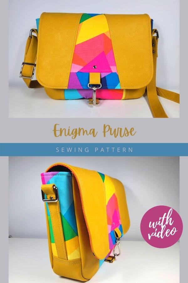 Enigma Purse sewing pattern (with video)