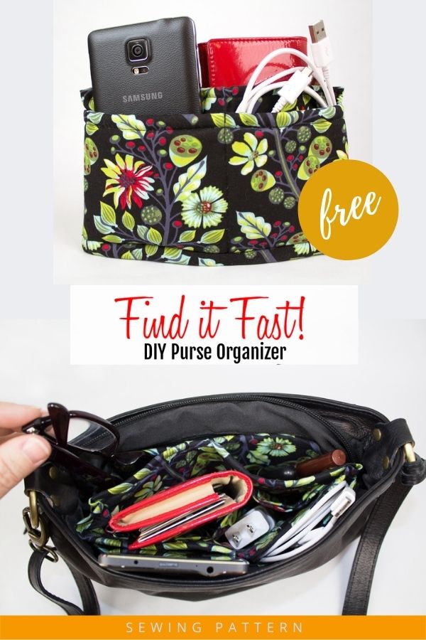 DIY Felt Purse Organizer - free sewing pattern