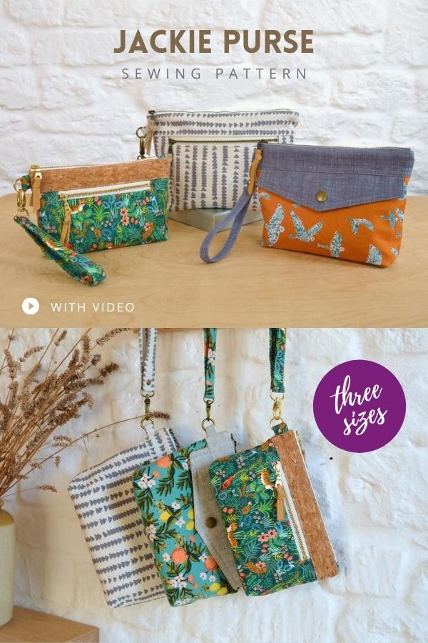 Double Zip Crossbody Purse - Sew Modern Bags