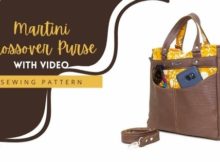 Martini Crossover Purse sewing pattern (with video)