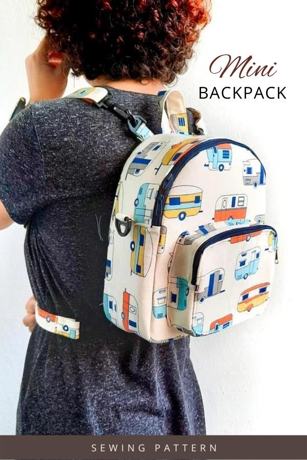 Mini Backpack sewing pattern with video Sew Modern Bags