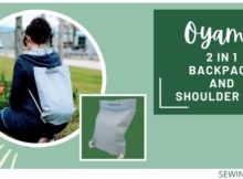 Oyama 2 In 1 Backpack and Shoulder Bag sewing pattern