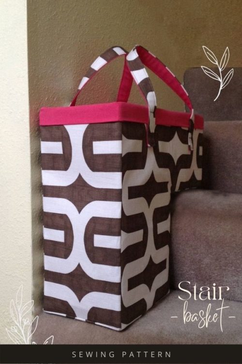 Stair Basket sewing pattern Sew Modern Bags