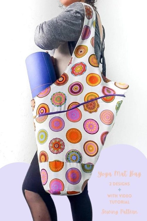 Yoga Mat Bag sewing pattern (2 designs with video tutorial) Sew