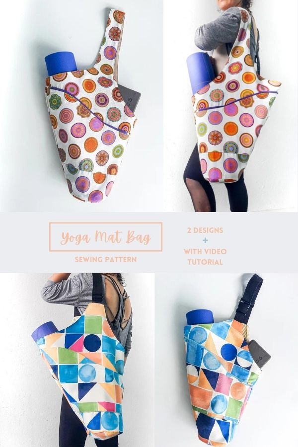 April Sew Along: Complete!  Yoga bag diy, Yoga bag pattern, Yoga mat bag  diy