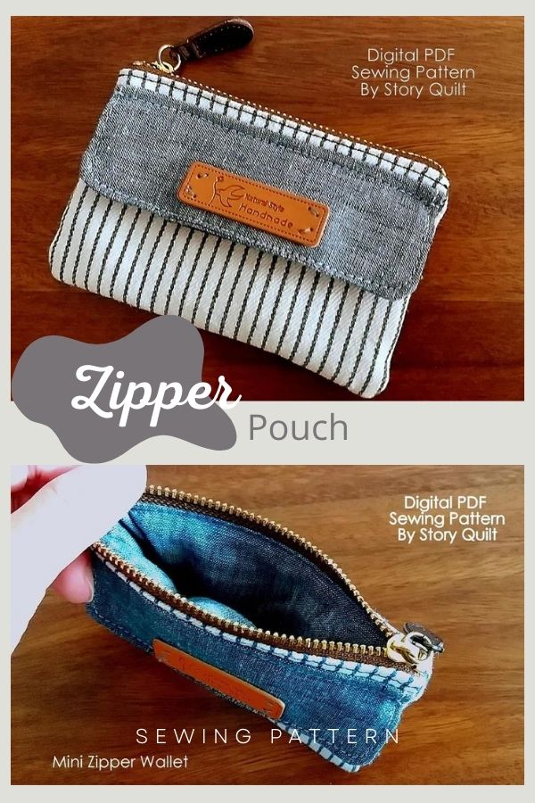 Zipper Pouch sewing pattern