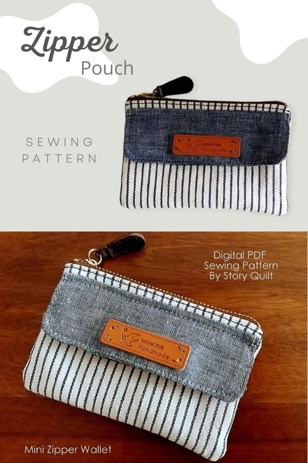 Zipper Pouch sewing pattern